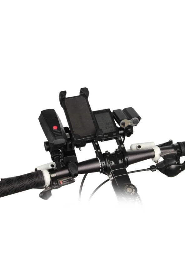 Bisiklet Gidon Aksesuar Uzatma Aparatı 20 Cm Genişletici Çubuğu Işık KM Tutucu - 3