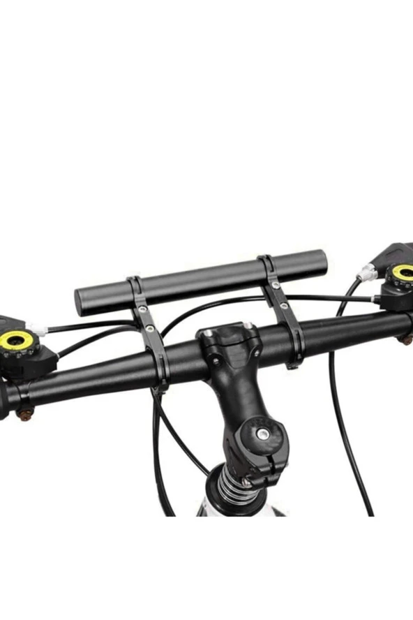 Bisiklet Gidon Aksesuar Uzatma Aparatı 20 Cm Genişletici Çubuğu Işık KM Tutucu - 4