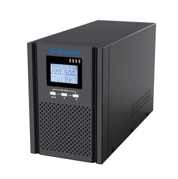 TESCOM TEOS+ Online 1KVA 4/8 dk (2x12v 7AH Akü) UPS