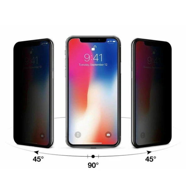 Vendas iPhone 12 Pro Max Privacy tam kaplama hayalet cam ekran koruyucu - 2