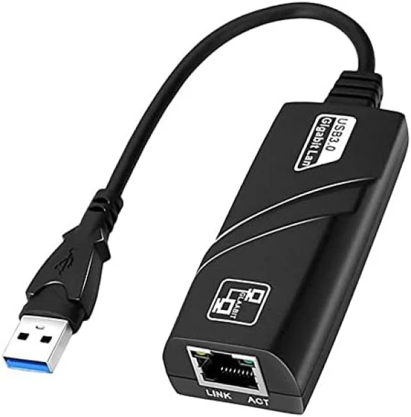 Daytona FC13 USB 3.0 to Gigabit Ethernet RJ45 Adaptör, Siyah