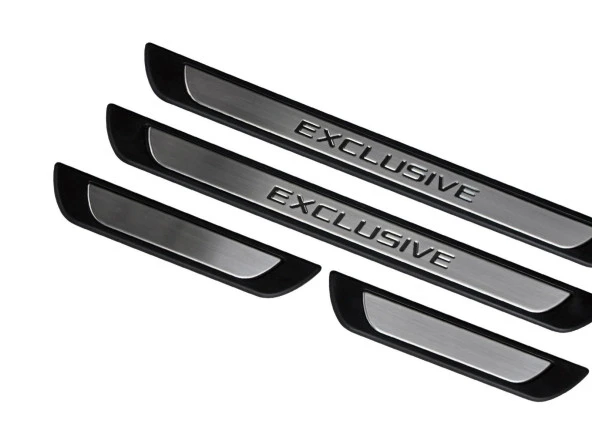 Volkswagen T-Cross Krom için Kapı Eşik Koruması Exclusive Line 4 Parça. 2019 Üzeri - Resim 4