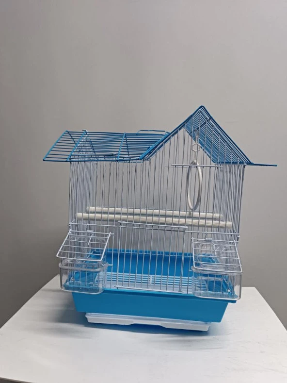 Netx Mavi Kuş Kafesi Çin Evi 30x23x51 Kanarya Muhabbet Kuşu için - 2