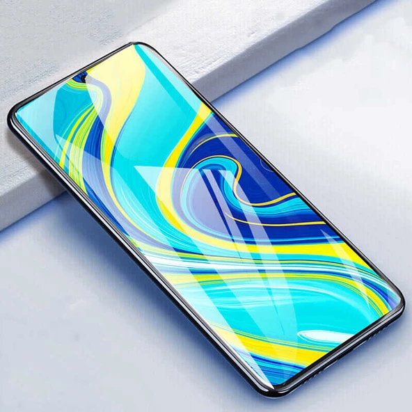 Vendas Xiaomi Redmi Note 9 Pro Tam kaplama güçlendirilmiş kenarlı cam ekran koruyucu - 2