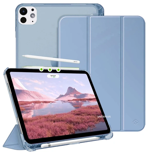 Apple iPad Pro 11 3. Nesil 2021 Kılıf PU Deri Smart Standlı Case A2377 A2459 A2301 A2460