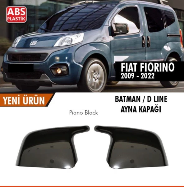 Fiat Fiorino Batman için Ayna Kapağı 2009-2022 Piano Black - Resim 2