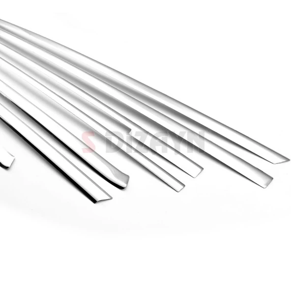 Mercedes Vito W447 için Krom Cam Alt Çıtaları 8 Parça. (Tek Sürgülü Kapı-L2 Orta Şasi) 2014 Üzeri - Resim 4