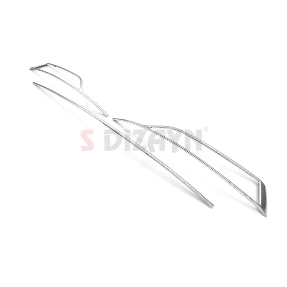 Skoda Octavia A8 için Krom Sis Çerçevesi 3 Parça. 2020 Üzeri - Resim 3