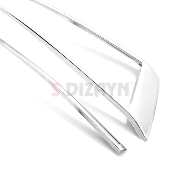 Skoda Octavia A8 için Krom Sis Çerçevesi 3 Parça. 2020 Üzeri - Resim 4