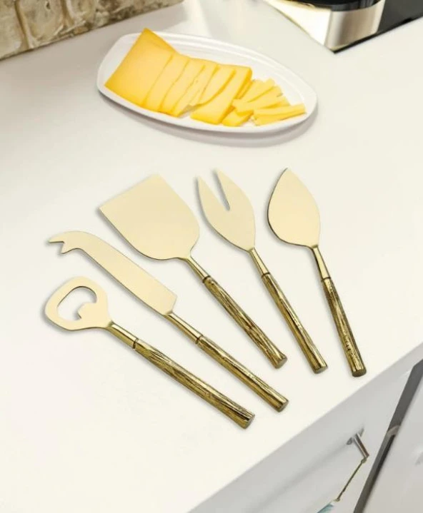 The Mia Goldy Peynir Servis Takımı 5 Parça CKB0181 - 2