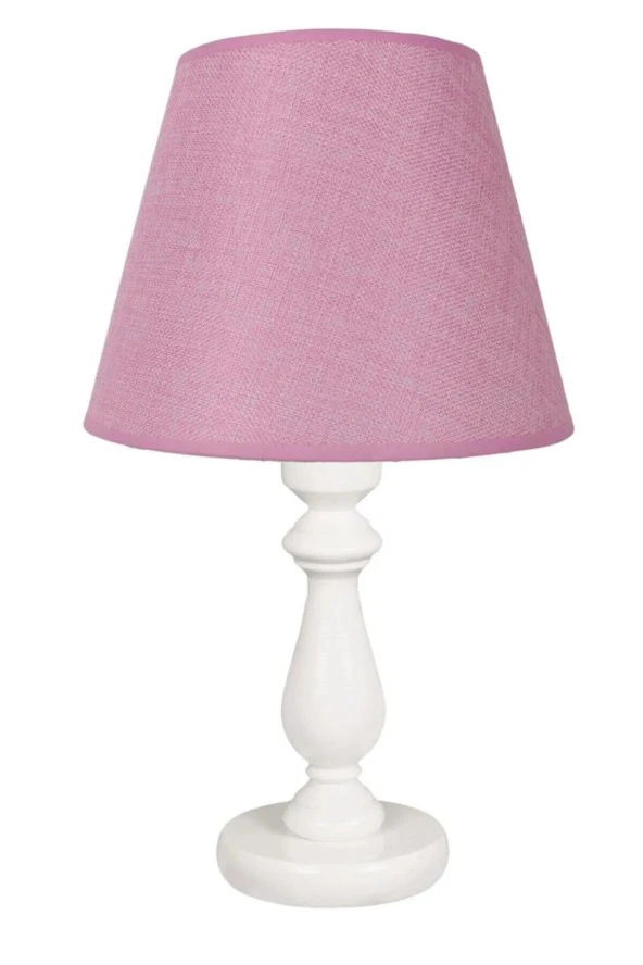 Kumaş Kaplama Pembe ABAJUR - 2