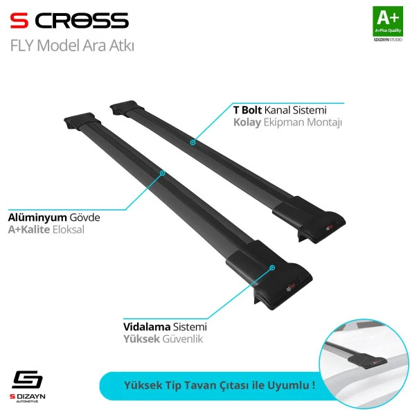 Volkswagen Golf 7 SW için 2013 Üzeri Fly Model Siyah Ara için Atkı A+Kalite ürün görseli