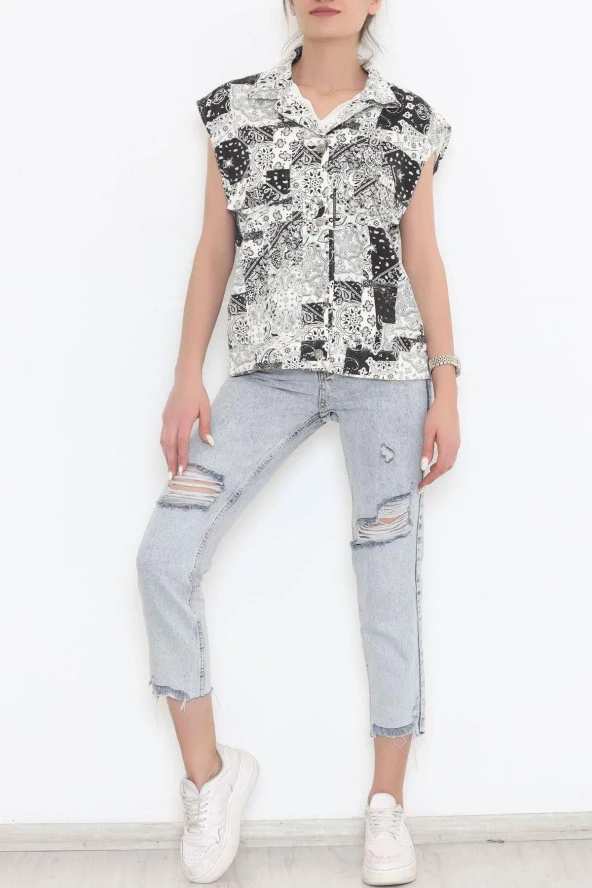 Gabardin Yelek Siyah - 1349.1367. - 4