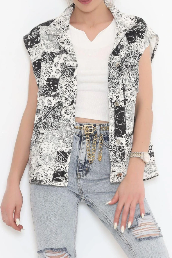 Gabardin Yelek Siyah - 1349.1367. - 6