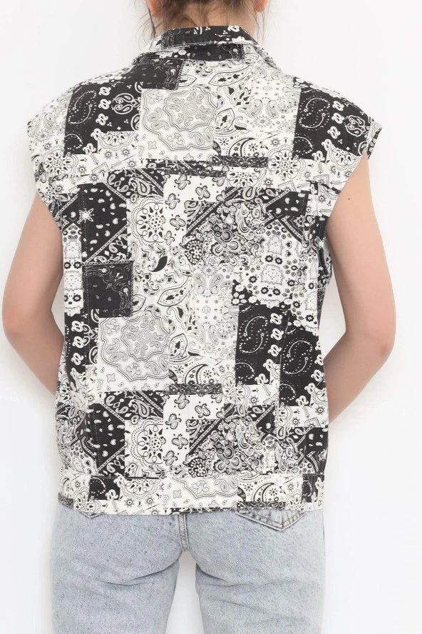 Gabardin Yelek Siyah - 1349.1367. - 8