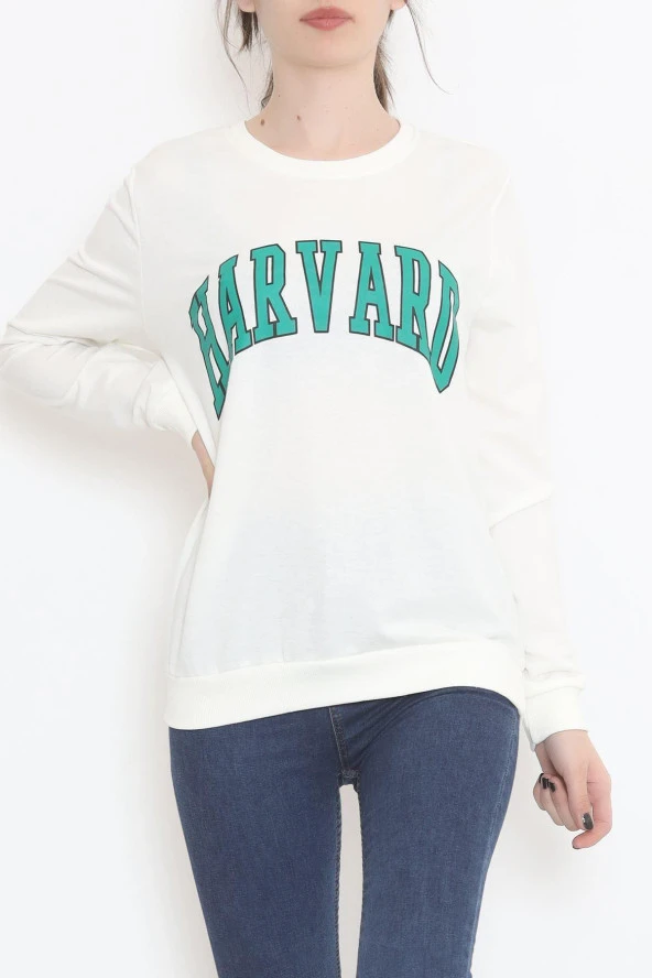 Baskılı Sweat Ekru - 12393.102.