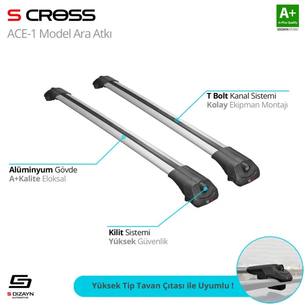 Citroen C3 Aircross için 2018 Üzeri Ace-1 Model Gri Ara Atkı A+ Kalite ürün görseli