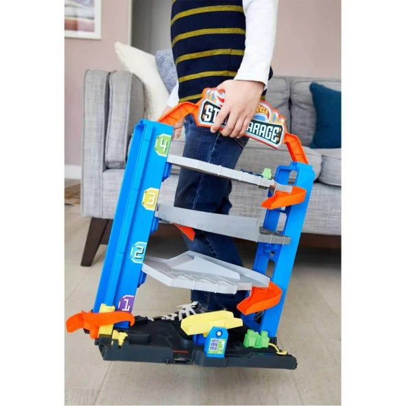 Hot Wheels Maceraya Başlangıç Mini Garajı 4 Katlı - 6