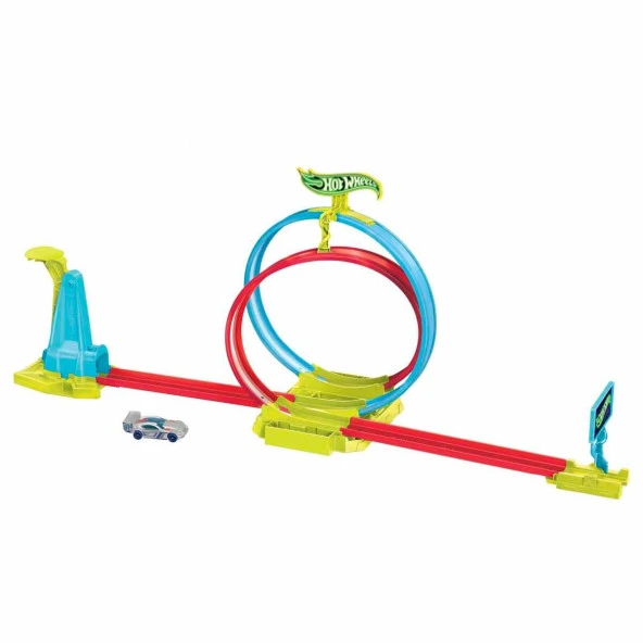 Hot Wheels Neon Yarışlar Çifte Çemberde Yarış Seti - 2