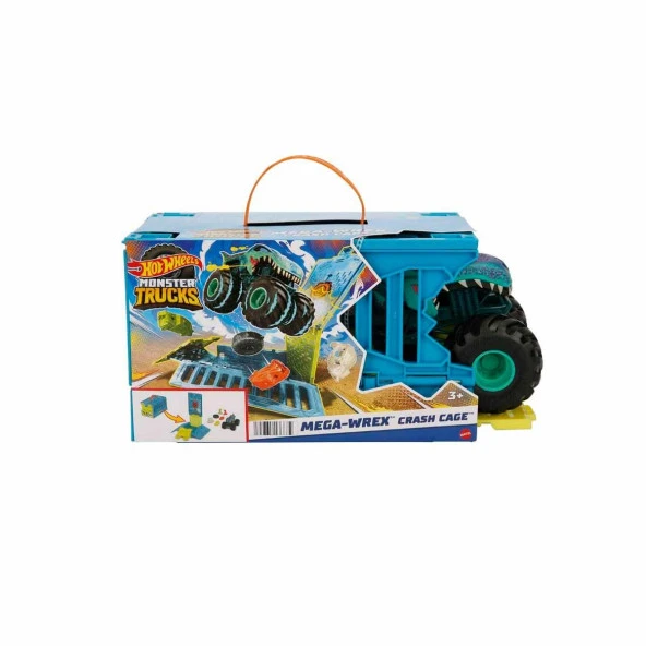 Hot Wheels Monster Trucks 1:24 Mega Wrex'in Çarpışma Kafesi - Resim 7