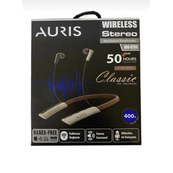 Auris ARS-BT09 Bluetooth Sport Kulak İçi kulaklık 50 Saat