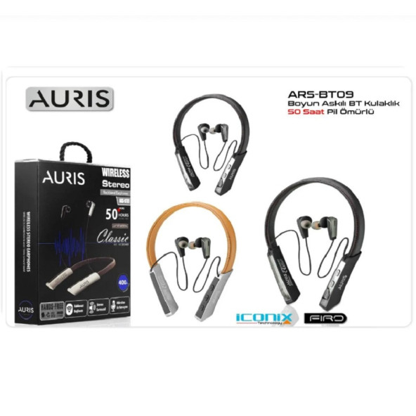Auris ARS-BT09 Bluetooth Sport Kulak İçi kulaklık 50 Saat - 4