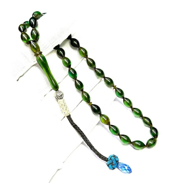 Beyzi Model Kazaz Püsküllü 6-10mm Ateş Kehribar Tesbih