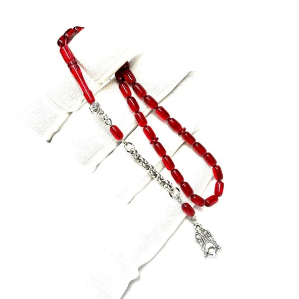 Bilek Boy Kapsül Model Püsküllü 4-7mm Ateş Sıkma Kehribar Tesbih