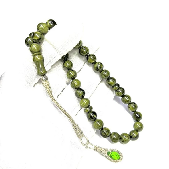 Küre Model Kazaz Püsküllü 9-9mm Hareli Katalin Baga Tesbih ürün görseli