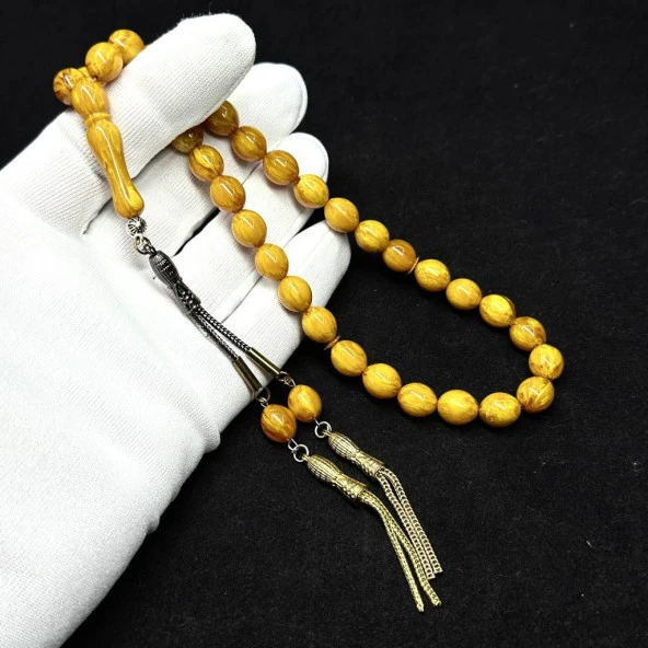 Beyzi Model Püsküllü 9-11mm Hareli Katalin Baga Tesbih ürün görseli