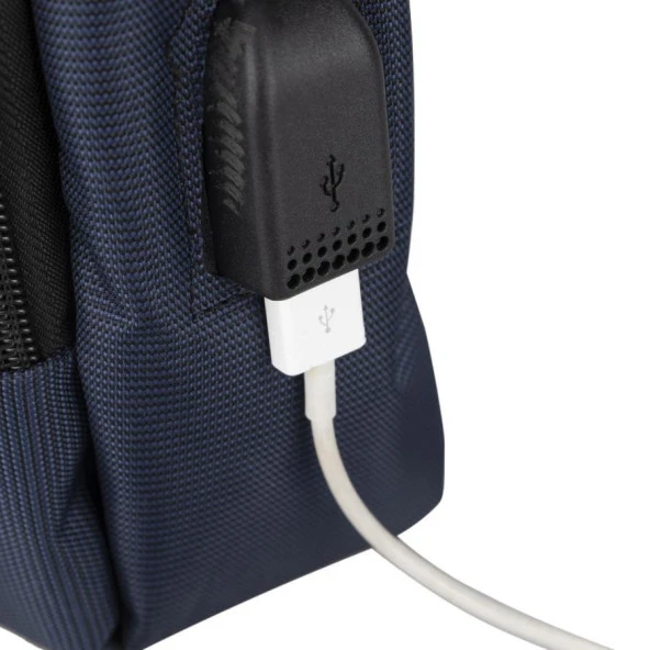 Plm Monza Usb Lacivert 15.6" Notebook Sırt Çantası - Resim 2