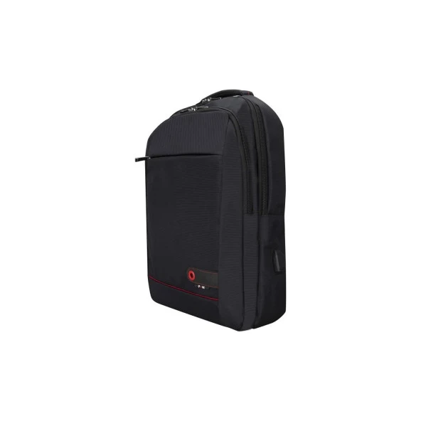 PLM Lucca Usb 17" Siyah Notebook Sırt Çantası 17 İnç Laptop Sırt Çantası