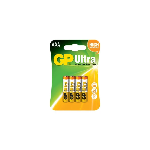 Gp AAA Boy Ultra Alkalin İnce Kalem Pil 4 Lü Paket