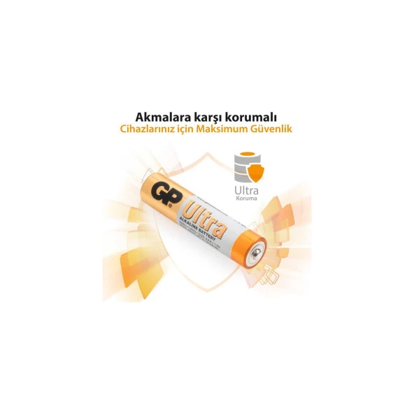 Gp AAA Boy Ultra Alkalin İnce Kalem Pil 4 Lü Paket - 8