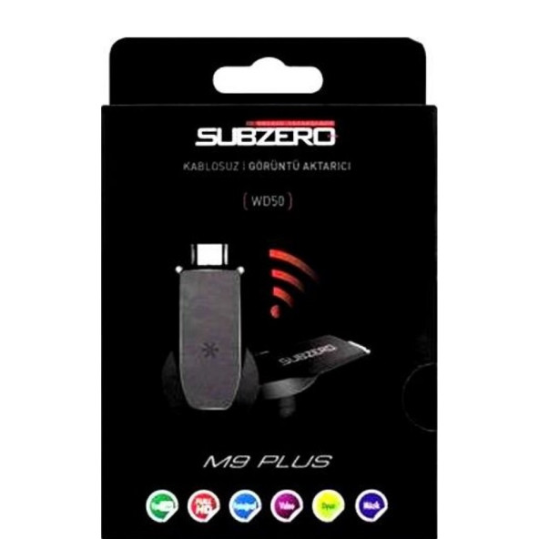 Subzero WD50 M9 Plus Kablosuz HDMI Görüntü Aktarıcı Siyah - 3