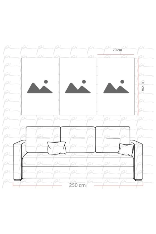 Atatürk Köşesi Triple Miyrem-Cam Tablo - 3