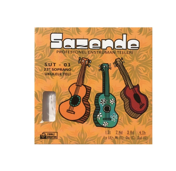 Sazende SUT-01 Soprano Ukulele Teli - SET