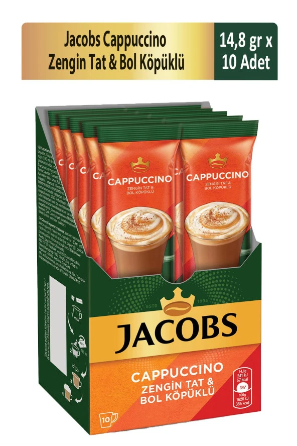 Jacobs Cappuccino 10lu Poşet Kahve