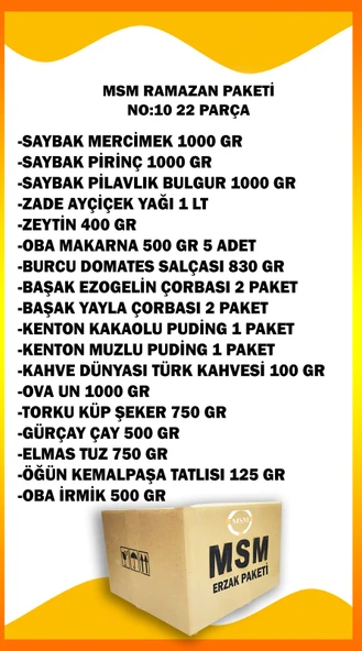 MSM Ramazan Erzak Paketi 24 Parça No 11 - 3