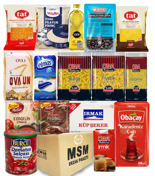 MSM Ramazan Erzak Kumanya Paketi Kolisi 16 Parça No 10 ürün görseli 1