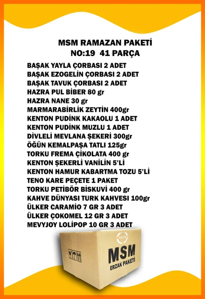 Ramazan Paketi Erzak Kolisi Mega Paket 41 Parça Çocuklar İçin Çikolata Setli No :19 - 5