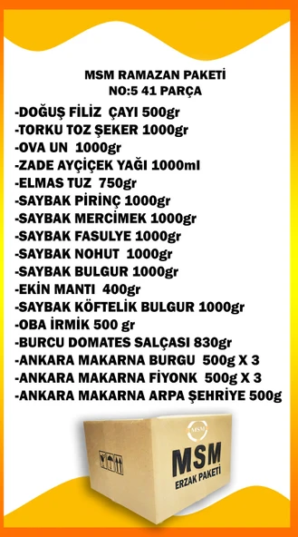 MSM Lux Ramazan Paketi (KOLİSİ) 41 Parça Çocuklar İçin Çikolata Setli No5 - 4