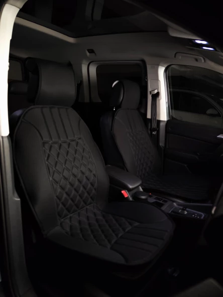 Space Oto Koltuk minderi, Tüm araçlara uyumlu 2'li set özel tasarım minder - Resim 5