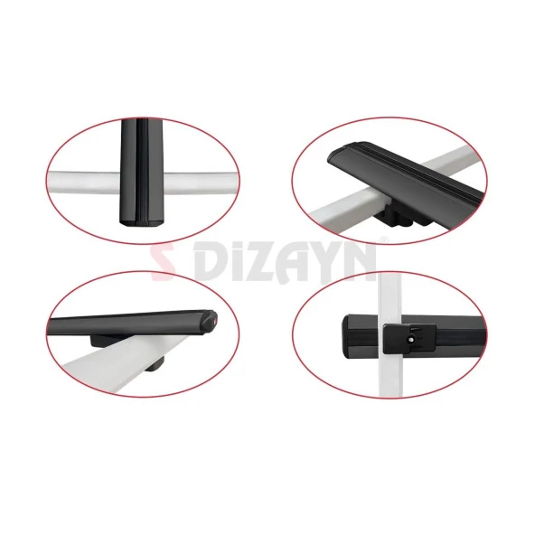 Peugeot 2008 2013-2019 için Basic Model Siyah Ara Atkı A+ Kalite - Resim 4