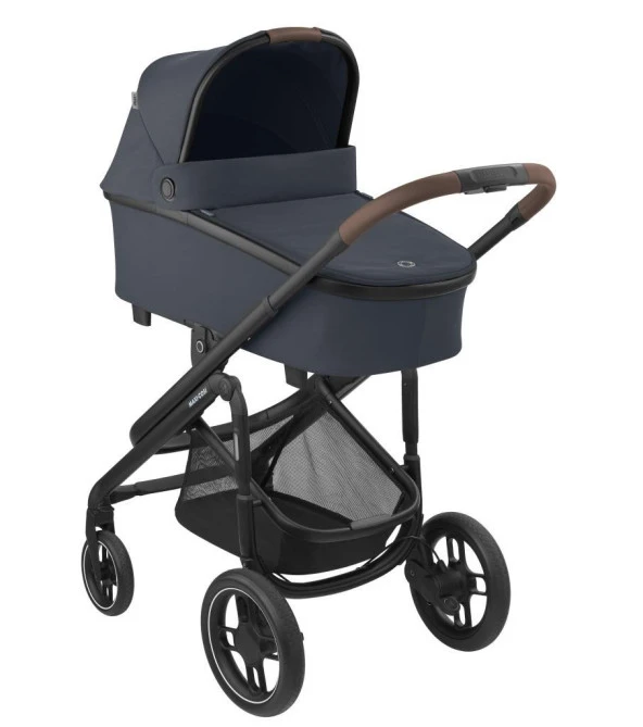 Maxi Cosi Plaza+ Ekstra Portbebeli Seyahat Sistem Olabilen Tek Elle Katlanabilen Doğumdan İtibaren Kullanılabilen Bebek Arabası Essential Graphite - 2