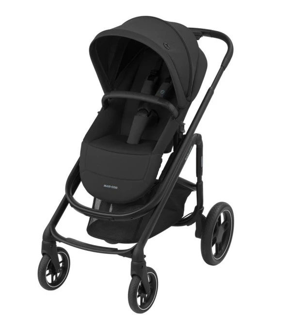 Maxi Cosi Plaza+ Ekstra Portbebeli Seyahat Sistem Olabilen Tek Elle Katlanabilen Doğumdan İtibaren Kullanılabilen Bebek Arabası Essential Black
