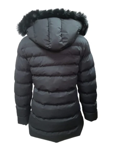 Burberry B01481 Çocuk Kız Şişme Dolum Kapüşonlu Kaban - Resim 4