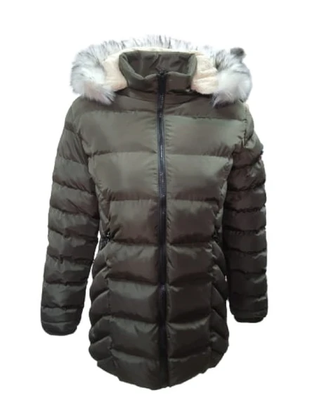 Jenerik J01804 Çocuk Kız Şişme Dolum Kapüşonlu Mont ürün görseli