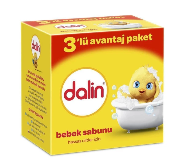 Dalin Bebe Sabunu 100 gr (3'lü Avantaj Paketi)