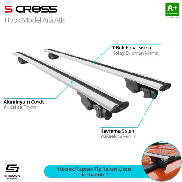 Volkswagen Passat Alltrack için 2012-2015 Hook Anahtarsız Model Gri Ara Atkı A+ Kalite ürün görseli